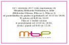 Godziny otwarcia MBP od 1 września 2017