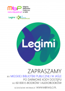 Zapraszamy po sierpniowe kody dostępu do serwisu LEGIMI