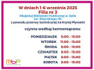 Filii nr 3 w dniach 1-6 września 2025  będzie funkcjonować w zmienionych godzinach