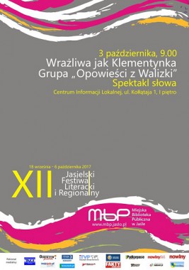 Festiwal: Wrażliwa jak Klementynka – spektakl słowa