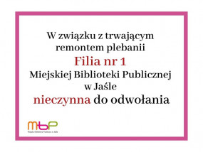 Filia nr 1 nieczynna do odwołania