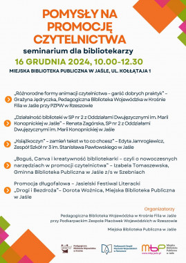 Dla bibliotekarzy: Pomysły na promocję czytelnictwa – seminarium