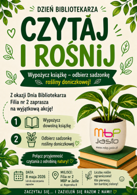 Czytaj i Rośnij – wyjątkowa akcja w Filii nr 2 MBP w Jaśle