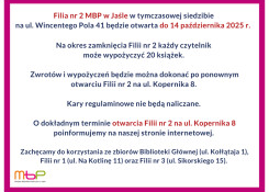 Przygotowania do powrotu Filii nr 2 na ul. Kopernika